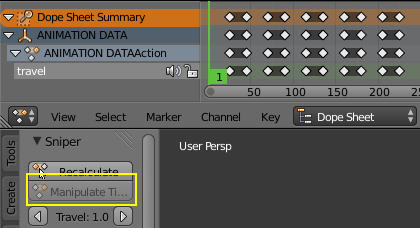 Blender Addon Sniper Manipulate Timing