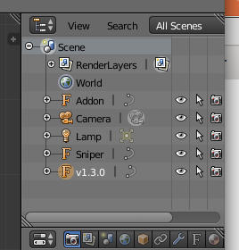 Blender Sniper Addon Text to Name