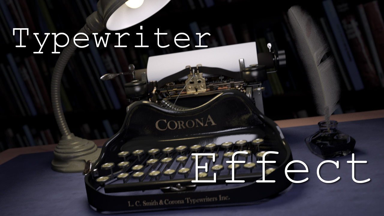 Blender Schreibmaschine Text Effekt Tutorial
