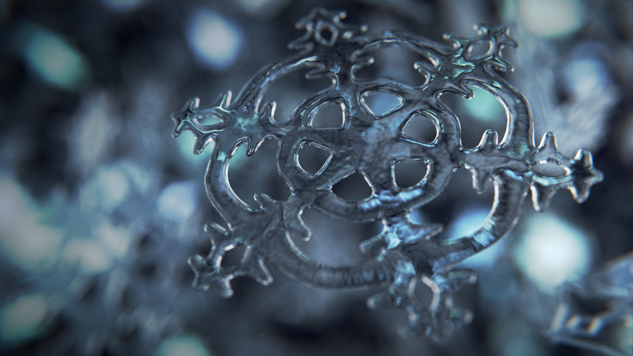 blender snowflake