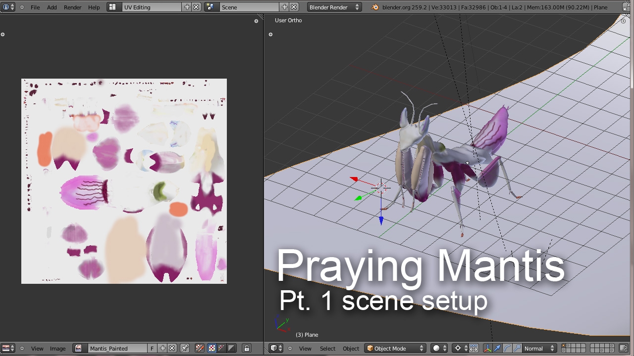 blender mantis setup