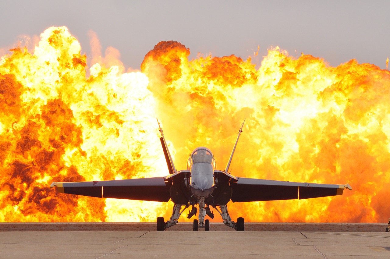 air show pyrotechniques