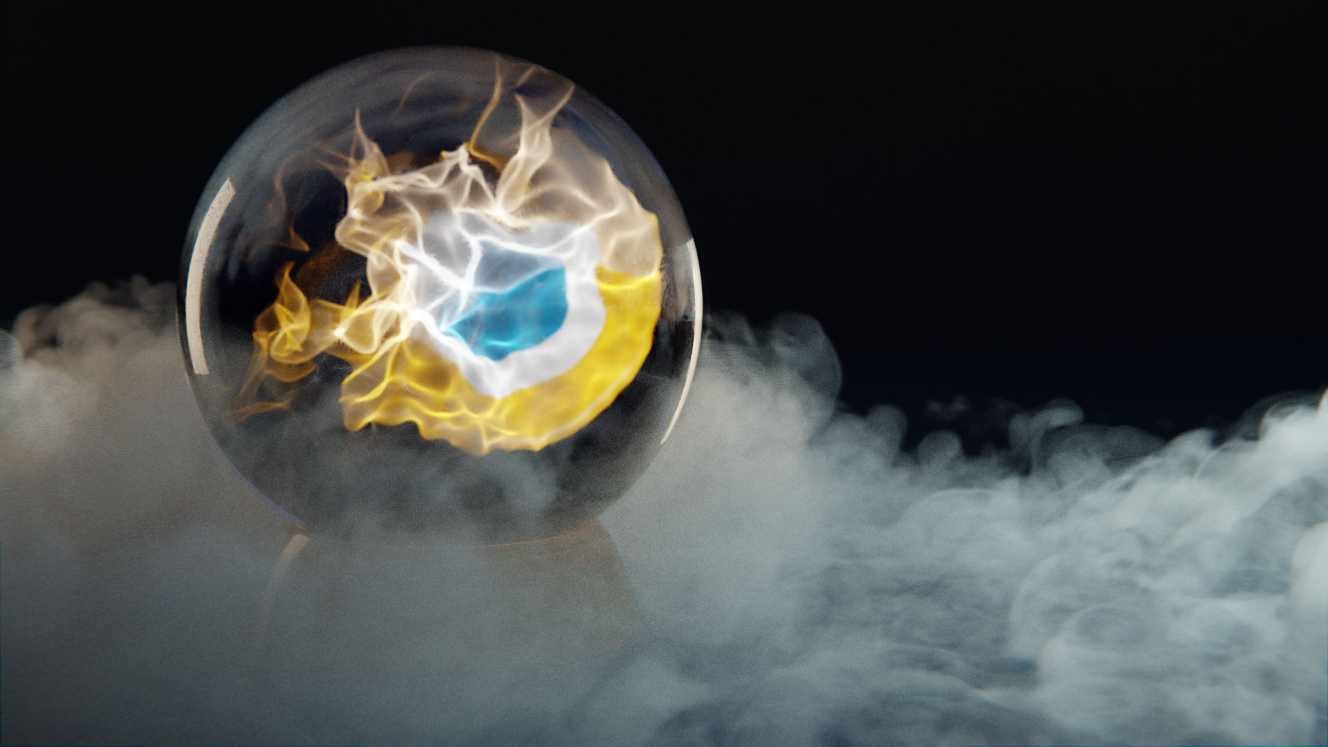 Look into the future of CGI with the glassball demo file for the burner template.