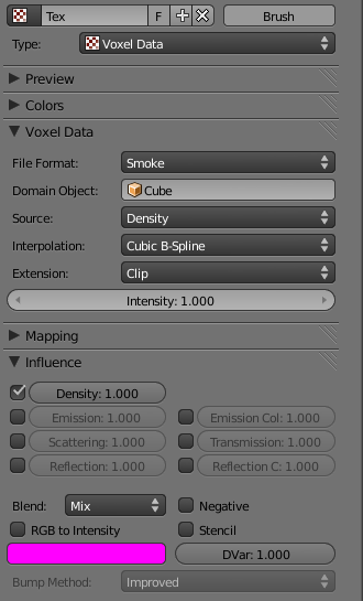 Smoke Texture Density