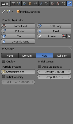 Settings Smoke Flow