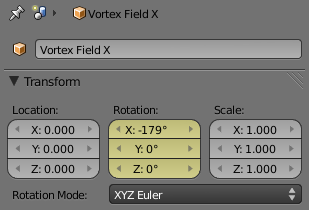 First Rotation Keyframe